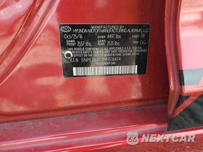 Zdjęcie 12 z 12 samochodu: 2017 HYUNDAI SONATA SE VIN:5NPE24AF2HH518474 - miniatura