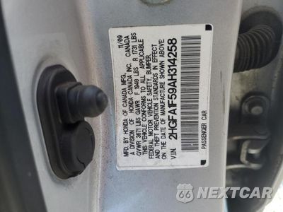 Zdjęcie 12 z 12 samochodu: 2010 HONDA CIVIC LX VIN:2HGFA1F59AH314258 - miniatura