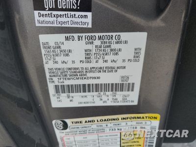 Zdjęcie 12 z 12 samochodu: 2014 FORD F150 SUPERCREW VIN:1FTEW1CM1EKD70930 - miniatura