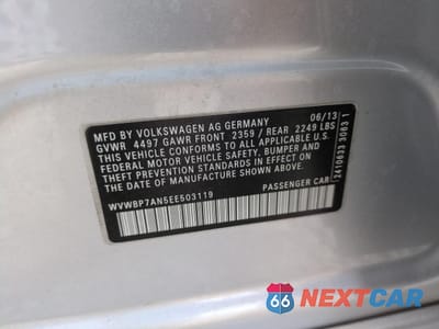 Zdjęcie 12 z 12 samochodu: 2014 VOLKSWAGEN CC SPORT VIN:WVWBP7AN5EE503119 - miniatura