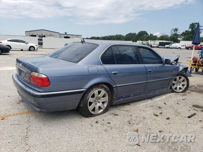 Trzecie zdjęcie samochodu z tyłu: 2001 BMW 740 IL VIN:WBAGH83431DP25006 - miniatura