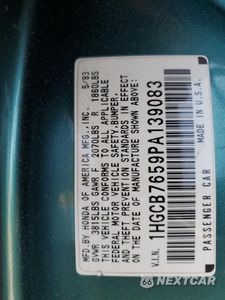 Zdjęcie 12 z 12 samochodu: 1993 HONDA ACCORD LX VIN:1HGCB7659PA139083 - miniatura