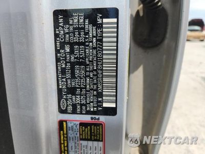 Zdjęcie 13 z 13 samochodu: 2017 HYUNDAI SANTA FE SE ULTIMATE VIN:KM8SR4HF8HU180777 - miniatura