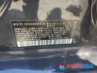 Zdjęcie 13 z 16 samochodu: 2019 VOLKSWAGEN GTI S VIN:3VW6T7AU7KM036261 - miniatura