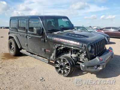 Czwarte zdjęcie samochodu z boku: 2021 JEEP WRANGLER UNLIMITED RUBICON VIN:1C4HJXFN7MW511574 - miniatura