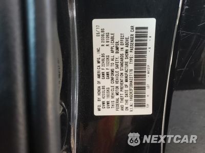 Zdjęcie 13 z 15 samochodu: 2017 HONDA ACCORD LX VIN:1HGCR2F39HA227176 - miniatura