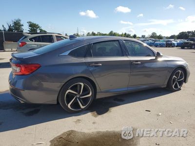 Trzecie zdjęcie samochodu z tyłu: 2018 HONDA ACCORD SPORT VIN:1HGCV1F3XJA228395 - miniatura