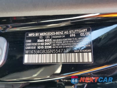 Zdjęcie 13 z 14 samochodu: 2025 MERCEDES-BENZ CLA 250 VIN:W1K5J4GB3SN554713 - miniatura