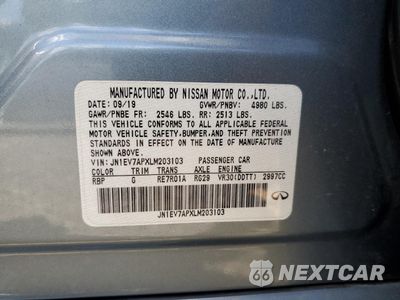 Zdjęcie 12 z 14 samochodu: 2020 INFINITI Q50 PURE VIN:JN1EV7APXLM203103 - miniatura
