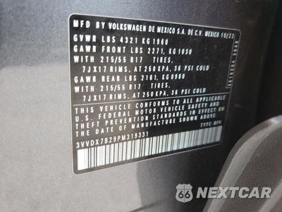 Zdjęcie 13 z 13 samochodu: 2023 VOLKSWAGEN TAOS S VIN:3VVDX7B29PM319331 - miniatura