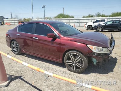 Czwarte zdjęcie samochodu z boku: 2017 HONDA ACCORD SPORT VIN:1HGCR2F50HA015428 - miniatura