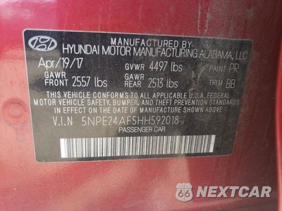 Zdjęcie 12 z 12 samochodu: 2017 HYUNDAI SONATA SE VIN:5NPE24AF5HH592018 - miniatura