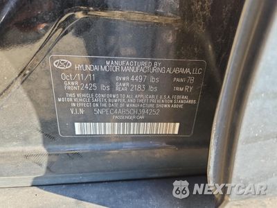 Zdjęcie 12 z 14 samochodu: 2012 HYUNDAI SONATA SE VIN:5NPEC4AB5CH394252 - miniatura