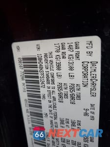 Zdjęcie 13 z 13 samochodu: 2007 DODGE DURANGO SLT VIN:1D8HD48N37F512472 - miniatura