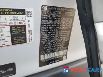 Zdjęcie 13 z 13 samochodu: 2019 LAND ROVER RANGE ROVER VIN:SALGR2RV8KA548025 - miniatura