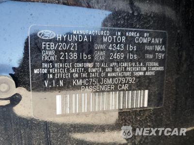 Zdjęcie 12 z 12 samochodu: 2021 HYUNDAI IONIQ SE VIN:KMHC75LJ6MU079792 - miniatura