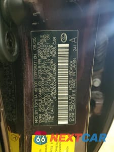 Zdjęcie 12 z 14 samochodu: 2006 LEXUS ES 330 VIN:JTHBA30G265143868 - miniatura