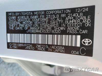Zdjęcie 12 z 13 samochodu: 2025 TOYOTA COROLLA LE VIN:JTDBDMHEXS3018320 - miniatura
