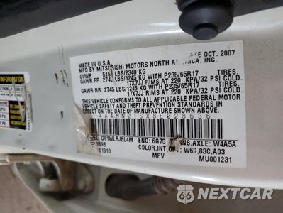 Zdjęcie 13 z 13 samochodu: 2008 MITSUBISHI ENDEAVOR LS VIN:4A4MN21SX8E028636 - miniatura