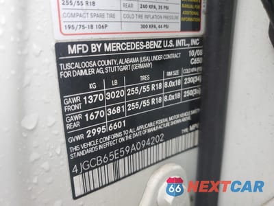 Zdjęcie 12 z 12 samochodu: 2009 MERCEDES-BENZ R 350 4MATIC VIN:4JGCB65E59A094202 - miniatura