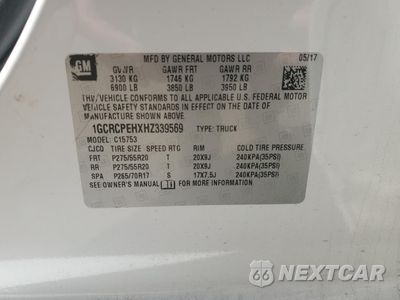 Zdjęcie 13 z 14 samochodu: 2017 CHEVROLET SILVERADO C1500 CUSTOM VIN:1GCRCPEHXHZ339569 - miniatura