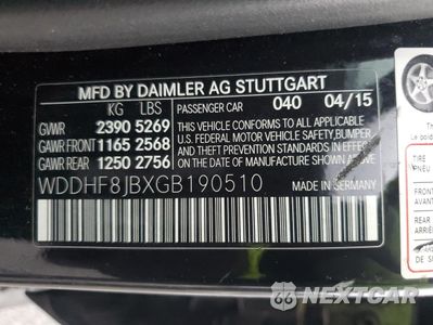 Zdjęcie 12 z 14 samochodu: 2016 MERCEDES-BENZ E 350 4MATIC VIN:WDDHF8JBXGB190510 - miniatura
