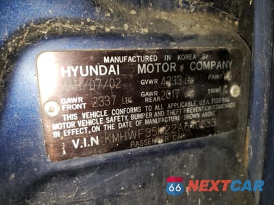 Zdjęcie 12 z 12 samochodu: 2002 HYUNDAI SONATA GLS VIN:KMHWF35H22A640633 - miniatura