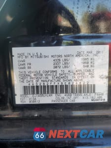 Zdjęcie 12 z 14 samochodu: 2011 MITSUBISHI GALANT FE VIN:4A32B2FFXBE024822 - miniatura