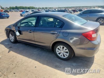Drugie zdjęcie samochodu z przodu: 2012 HONDA CIVIC LX VIN:2HGFB2F58CH537705 - miniatura