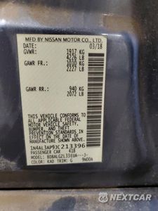 Zdjęcie 13 z 15 samochodu: 2018 NISSAN ALTIMA 2.5 VIN:1N4AL3AP9JC213396 - miniatura