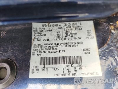 Zdjęcie 14 z 16 samochodu: 2004 FORD EXPEDITION XLT VIN:1FMPU16L54LA48149 - miniatura