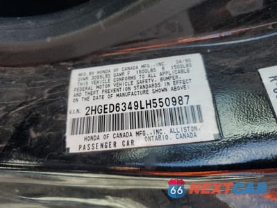 Zdjęcie 12 z 12 samochodu: 1990 HONDA CIVIC VIN:2HGED6349LH550987 - miniatura