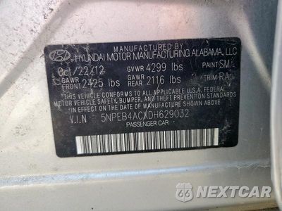 Zdjęcie 13 z 13 samochodu: 2013 HYUNDAI SONATA GLS VIN:5NPEB4ACXDH629032 - miniatura