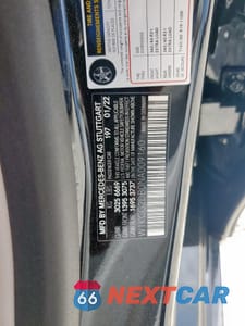 Zdjęcie 12 z 12 samochodu: 2022 MERCEDES-BENZ EQS SEDAN 450+ VIN:W1KCG2DB0NA009160 - miniatura