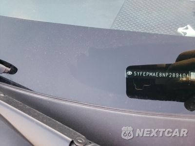 Zdjęcie 12 z 12 samochodu: 2022 TOYOTA COROLLA LE VIN:5YFEPMAE8NP289404 - miniatura