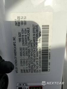 Zdjęcie 13 z 14 samochodu: 2017 HONDA CR-V EXL VIN:5J6RW2H88HL068367 - miniatura