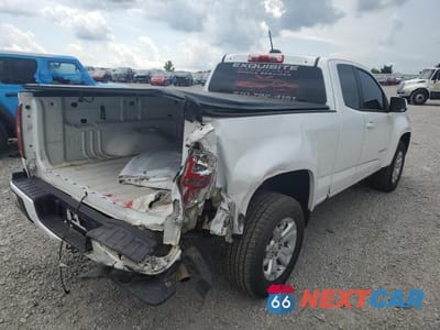 Trzecie zdjęcie samochodu z tyłu: 2021 CHEVROLET COLORADO LT VIN:1GCHSCEA2M1247228 - miniatura
