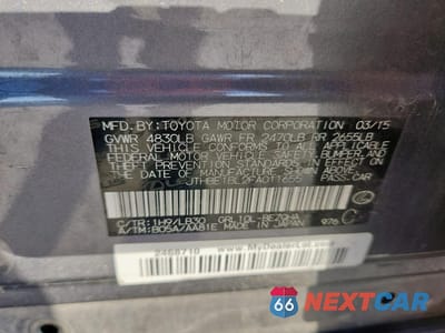 Zdjęcie 12 z 14 samochodu: 2015 LEXUS GS 350 VIN:JTHBE1BL2FA011655 - miniatura
