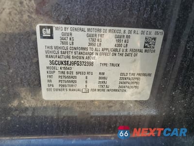 Zdjęcie 12 z 13 samochodu: 2015 CHEVROLET SILVERADO K1500 LTZ VIN:3GCUKSEJ9FG372398 - miniatura