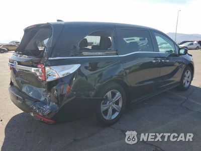 Trzecie zdjęcie samochodu z tyłu: 2018 HONDA ODYSSEY EXL VIN:5FNRL6H75JB058417 - miniatura