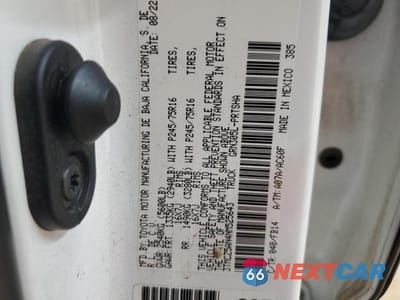 Zdjęcie 12 z 12 samochodu: 2022 TOYOTA TACOMA DOUBLE CAB 3.5L SR VIN:3TMCZ5AN4NM525643 - miniatura