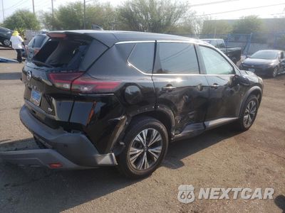 Trzecie zdjęcie samochodu z tyłu: 2021 NISSAN ROGUE SV VIN:5N1AT3BA1MC719681 - miniatura