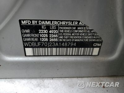 Zdjęcie 12 z 12 samochodu: 2003 MERCEDES-BENZ E 500 VIN:WDBUF70J23A148794 - miniatura