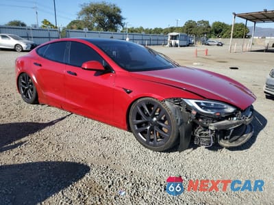 Czwarte zdjęcie samochodu z boku: 2022 TESLA MODEL S VIN:5YJSA1E66NF460796 - miniatura
