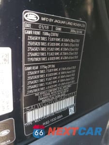 Zdjęcie 13 z 13 samochodu: 2018 LAND ROVER RANGE ROVER SPORT SE VIN:SALWG2RV8JA401011 - miniatura