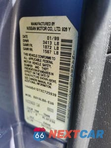 Zdjęcie 12 z 12 samochodu: 1999 NISSAN SENTRA XE VIN:1N4AB41D7XC725939 - miniatura