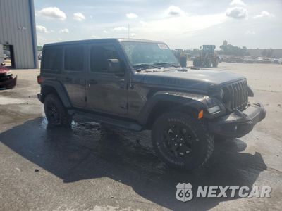 Czwarte zdjęcie samochodu z boku: 2021 JEEP WRANGLER UNLIMITED SPORT VIN:1C4HJXDN6MW508202 - miniatura