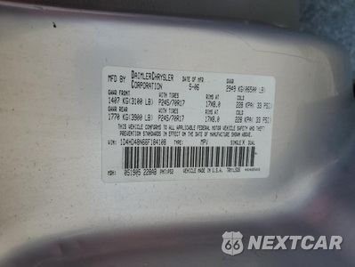 Zdjęcie 13 z 15 samochodu: 2006 DODGE DURANGO SLT VIN:1D4HD48N66F184108 - miniatura