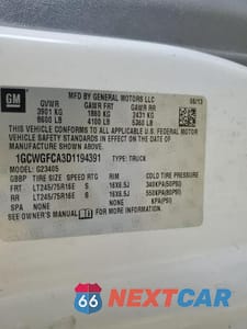 Zdjęcie 13 z 13 samochodu: 2013 CHEV EXPRESS G2500 VIN:1GCWGFCA3D1194391 - miniatura