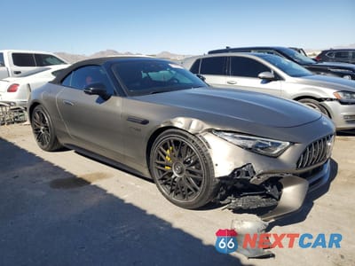 Czwarte zdjęcie samochodu z boku: 2022 MERCEDES-BENZ SL 55 AMG VIN:W1KVK8AB8NF006248 - miniatura